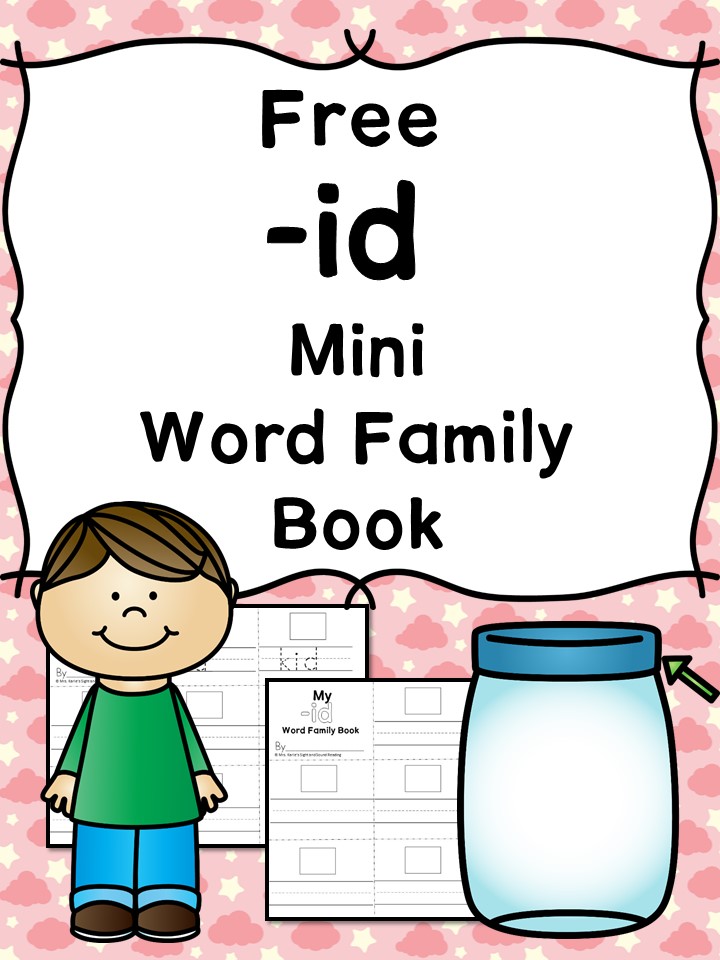 Teach the id word family using these id cvc word family worksheets. Students make a mini-book with different words that end in 'id'. Cut/Paste/Tracing Fun