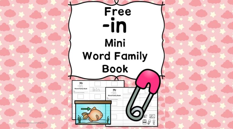 IN CVC Word Family Worksheets
