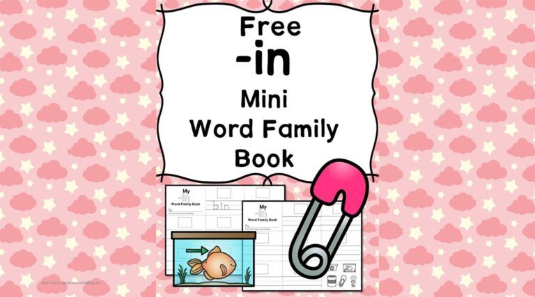 IN CVC Word Family Worksheets