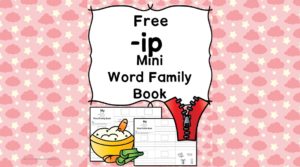 Teach the ip word family using these ip cvc word family worksheets. Students make a mini-book with different words that end in 'ip'. Cut/Paste/Tracing Fun