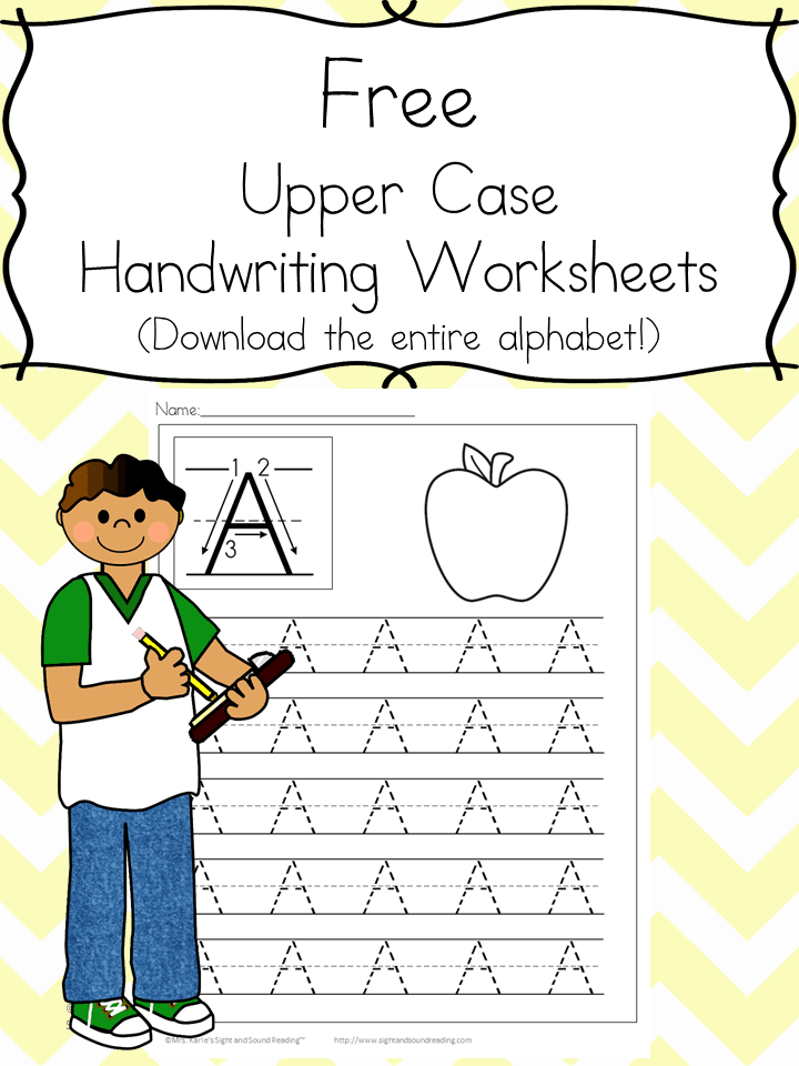 Kids Handwriting Worksheets: Download the entire alphabet at one time and help your child learn to write for free!