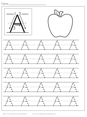 Kids Handwriting Worksheets