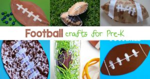 Are you ready for some football? Here are some fun, free and easy Kindergarten Football Crafts to help make learning fun using a football theme.
