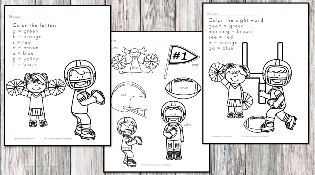 Are you ready for some football? Here are some fun, freee Kindergarten Football Worksheets for you to enjoy!