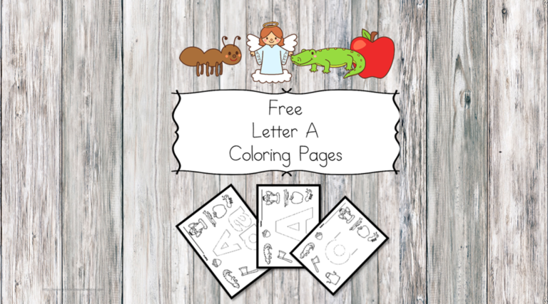 3 Free Letter A Coloring Pages – Easy Download!
