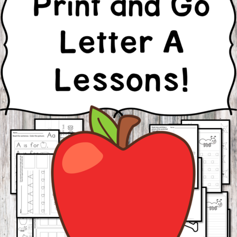 Letter A Lessons: Print and Go Letter of the Week fun!