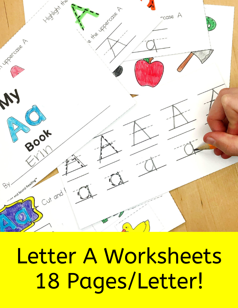 Beginning Sounds Letter A worksheets for Kindergarten