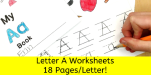 Beginning Sounds Letter A worksheets for Kindergarten