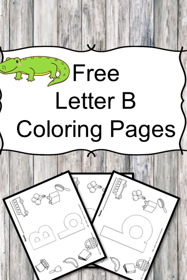 Letter B Coloring Pages -Free letter Coloring Pages for Preschool or Kindergarten