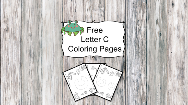 3 Letter C Coloring Pages- Easy Download!