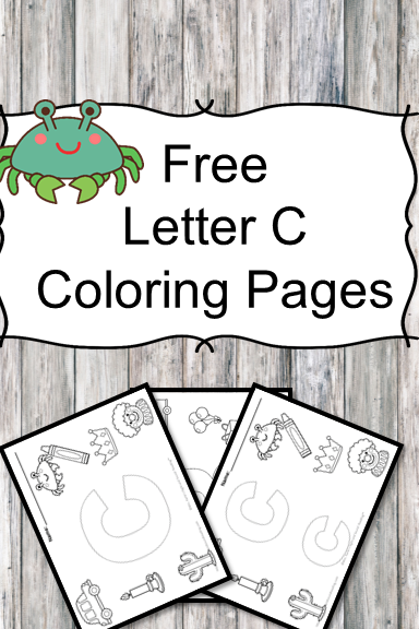 Letter C Coloring Pages -Free letter Coloring Pages for Preschool or Kindergarten