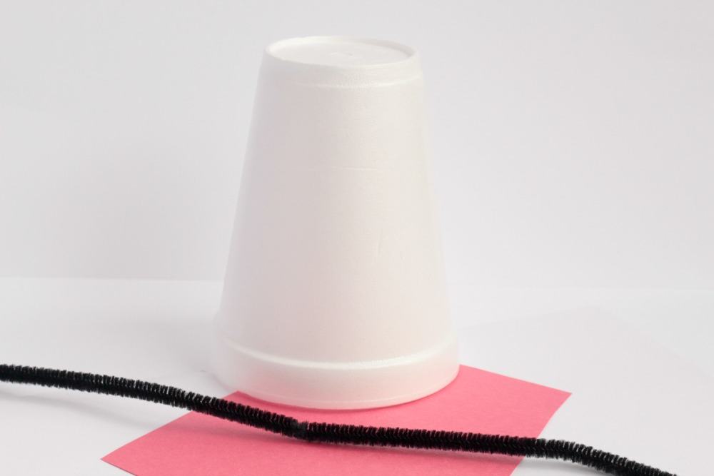 Letter C Craft: Styrofoam Cup Cat - MATERIALS