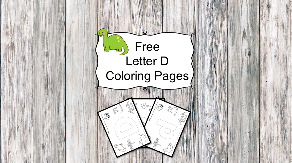 Letter D Coloring Pages -Free letter Coloring Pages for Preschool or Kindergarten