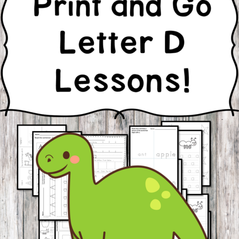 Letter D Lessons: Print and Go Letter of the Week fun!