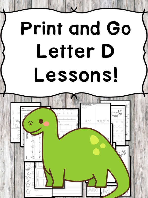 Letter D Lessons – Everything you need to teach the letter D