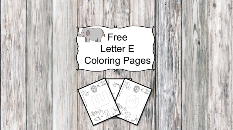 3 Letter E Coloring Pages – Easy Download!