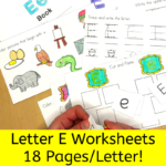 Letter E Worksheets for Kindergarten
