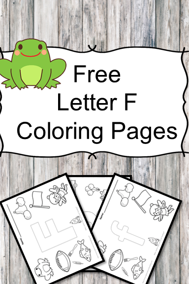 Letter F Coloring Pages -Free letter Coloring Pages for Preschool or Kindergarten