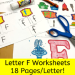 Letter F Worksheets for Kindergarten