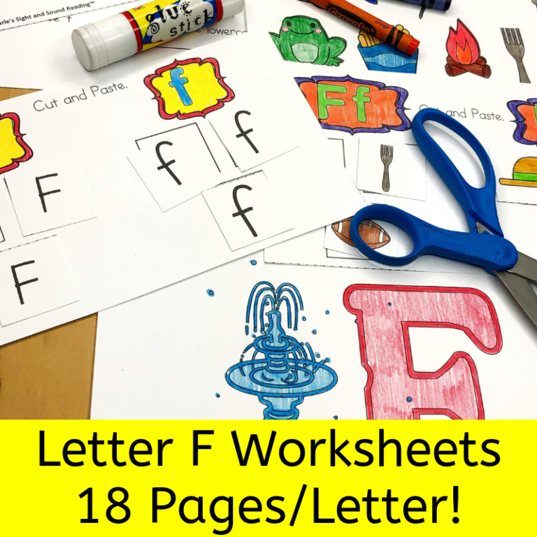 18 free Beginning Sound F Worksheets: Easy download