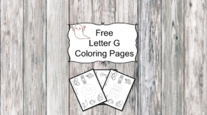 Letter G Coloring Pages -Free letter Coloring Pages for Preschool or Kindergarten
