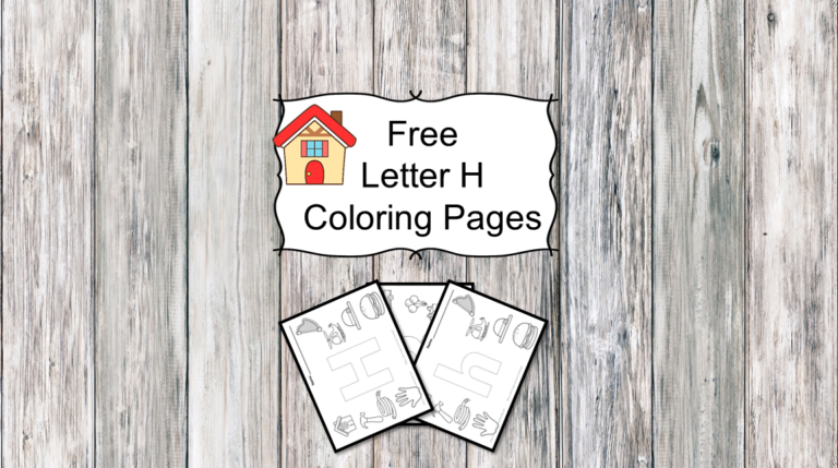 3 Letter H Coloring Pages- Easy Download!