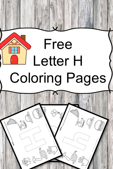 Letter H Coloring Pages -Free letter Coloring Pages for Preschool or Kindergarten
