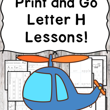 Letter H Lessons: Print and Go Letter of the Week fun!