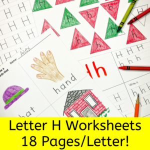 Letter H Worksheets for Kindergarten