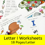 Letter I worksheets for beginning sounds and lessons