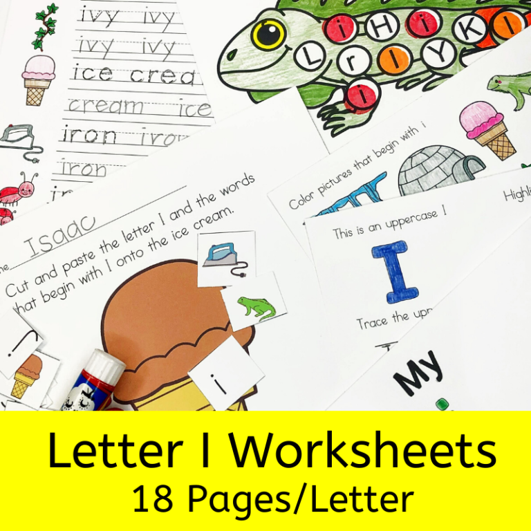 18 free Beginning Sound I Worksheets: Free download!