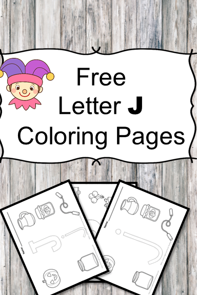 Letter J Coloring Pages -Free letter Coloring Pages for Preschool or Kindergarten