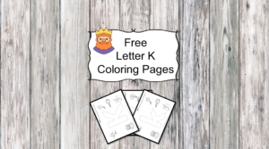 Letter K Coloring Pages -Free letter Coloring Pages for Preschool or Kindergarten