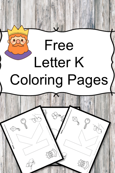 Letter K Coloring Pages -Free letter Coloring Pages for Preschool or Kindergarten
