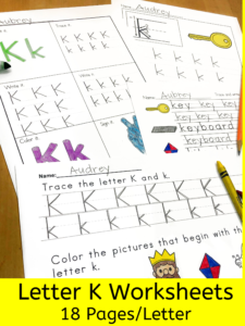 18 free letter k beginning sound worksheets easy download