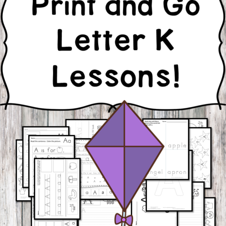 Letter K Lessons: Print and Go Letter of the Week fun!