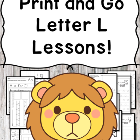 Letter L Lessons: Print and Go Letter of the Week fun!