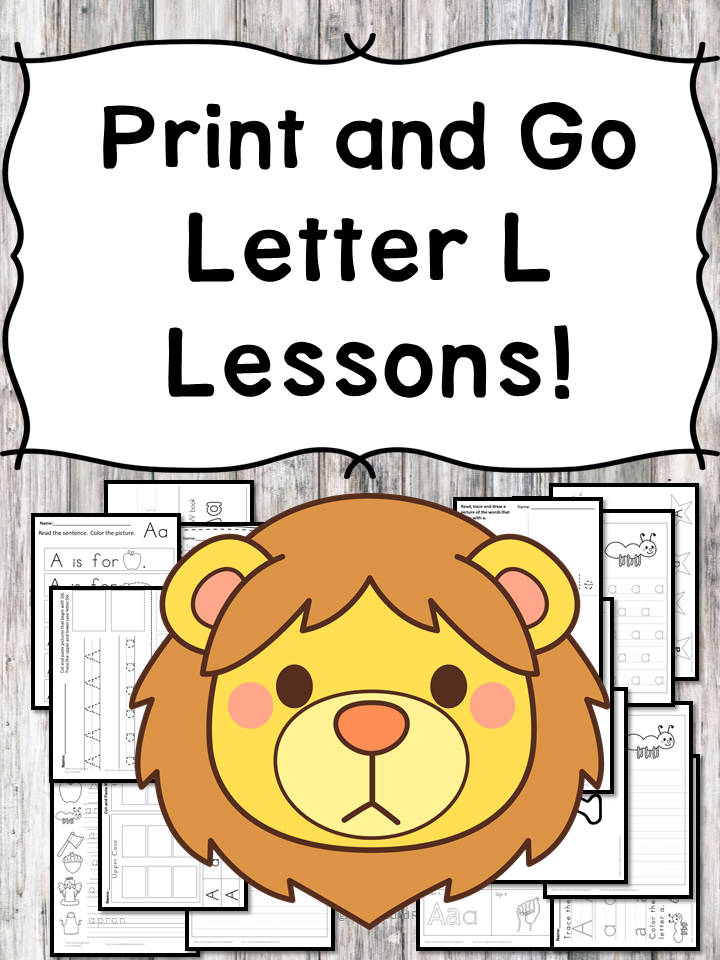 Letter L Lessons: Print and Go Letter of the Week fun!