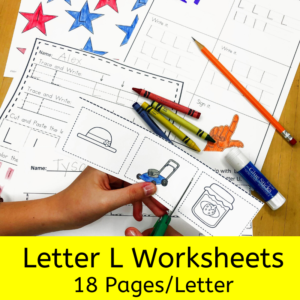 Letter L worksheets for beginning sounds and lessons