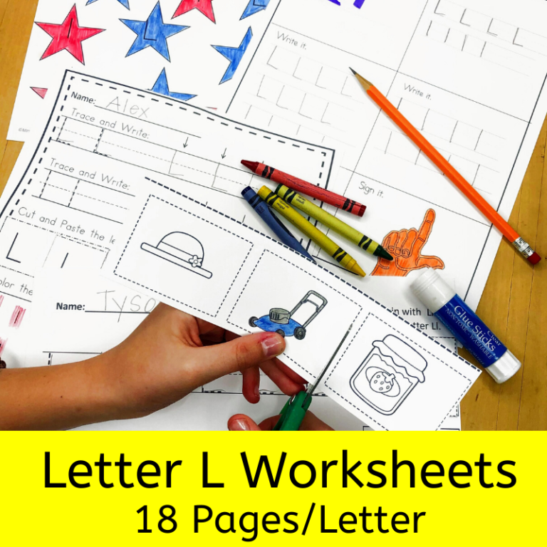 18 Free Beginning Sound L Worksheets: Easy! download!