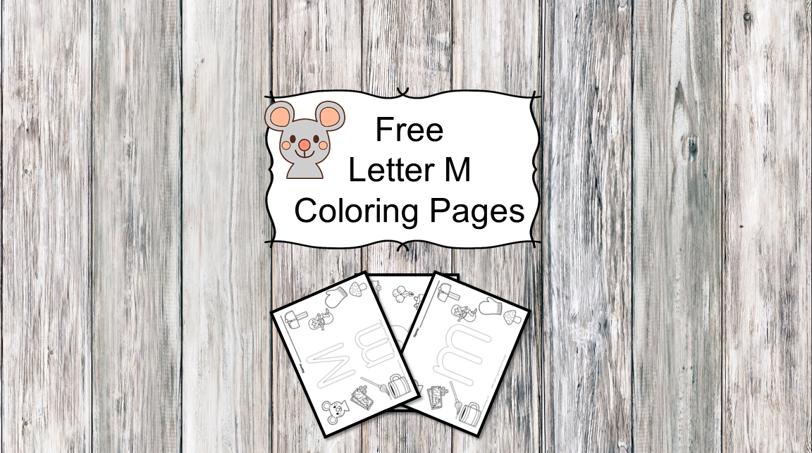 Letter M Coloring Pages -Free letter Coloring Pages for Preschool or Kindergarten