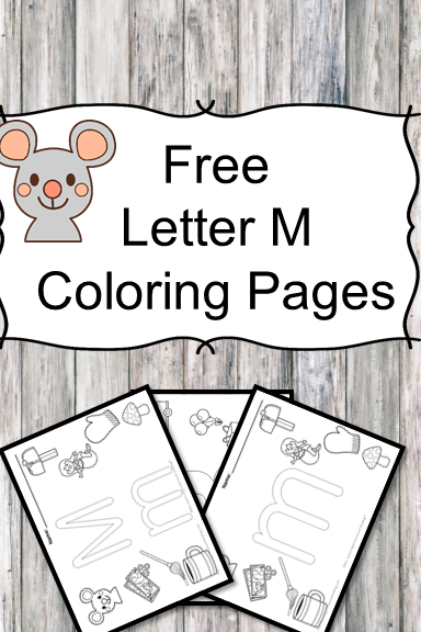 Letter M Coloring Pages -Free letter Coloring Pages for Preschool or Kindergarten