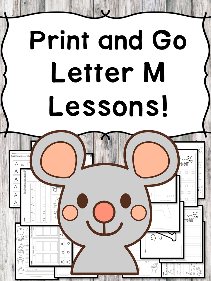 Letter M Lessons: Print and Go Letter of the Week fun!