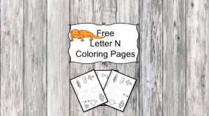 Letter N Coloring Pages -Free letter Coloring Pages for Preschool or Kindergarten