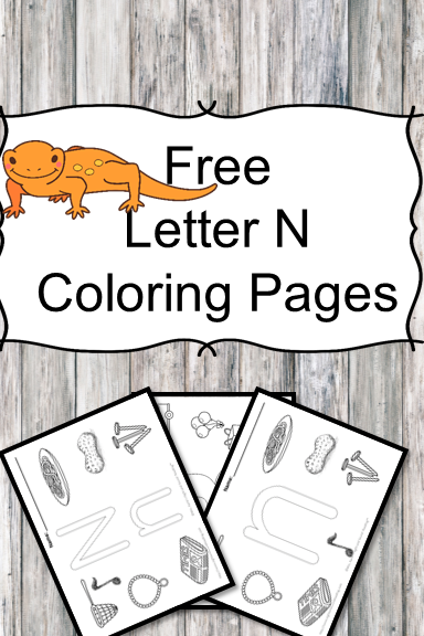 Letter N Coloring Pages -Free letter Coloring Pages for Preschool or Kindergarten