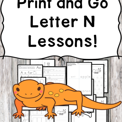 Letter N Lessons: Print and Go Letter of the Week fun!