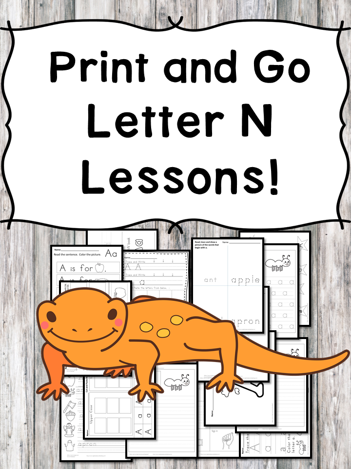 Letter N Lessons: Print and Go Letter of the Week fun!