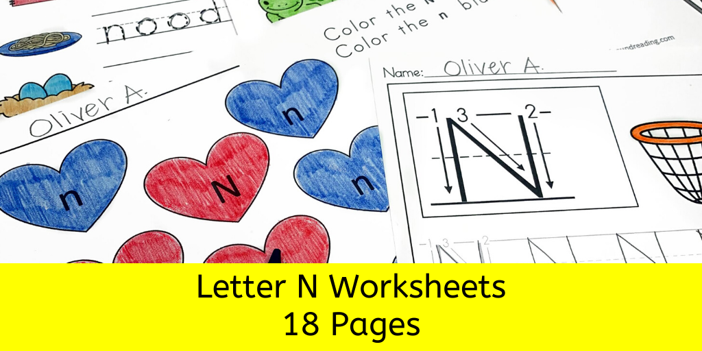 18 Free Beginning Sound N Worksheets -Easy Download!