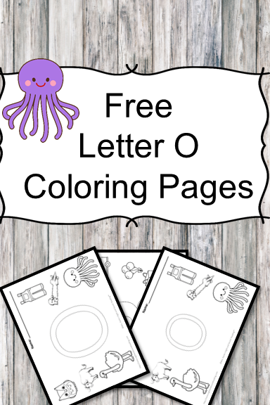 Letter O Coloring Pages -Free letter Coloring Pages for Preschool or Kindergarten