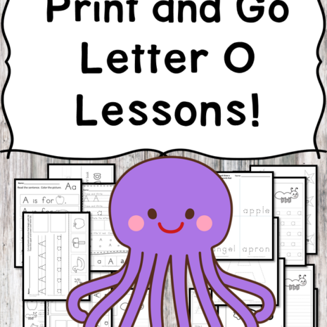 Letter O Lessons: Print and Go Letter of the Week fun!